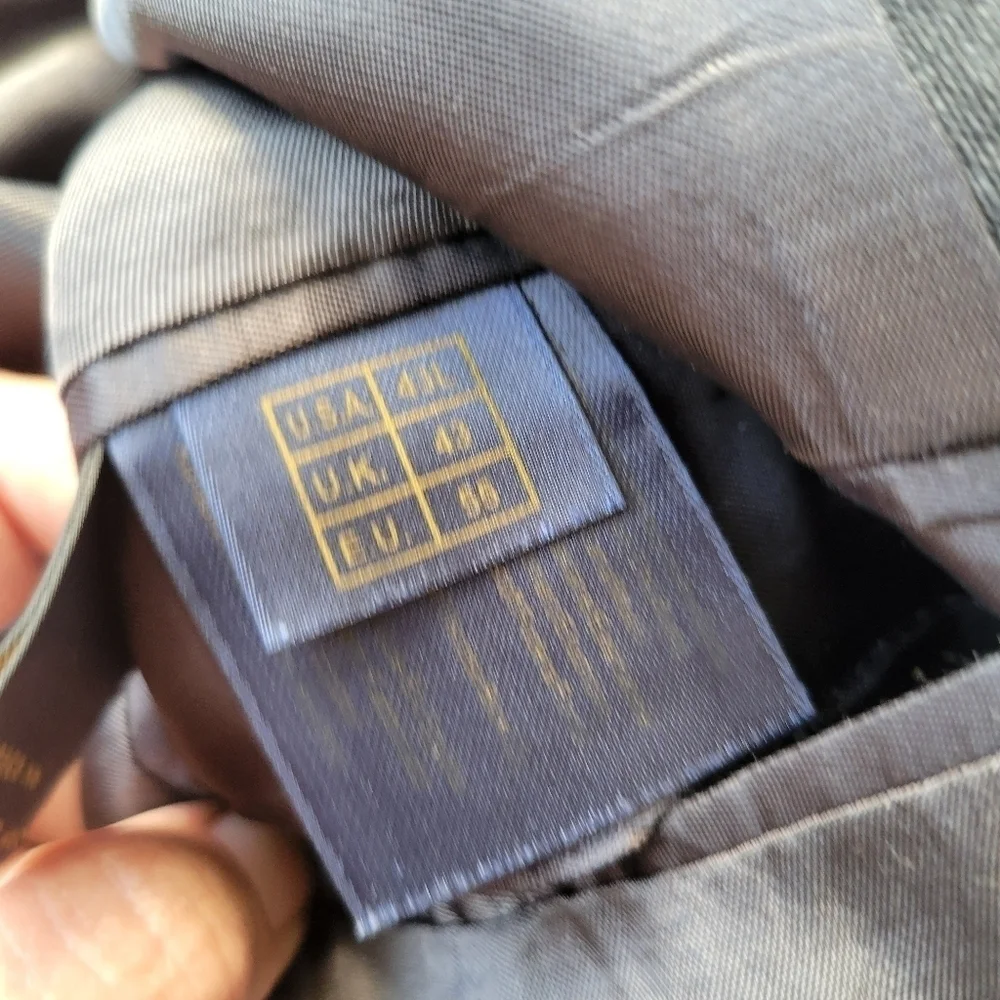 346 Brooks Brothers Stretch Wool Blazer Grey/Black in Size 43L